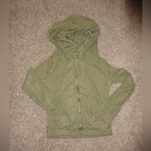 SHEIN Cropped Zip Up Sweatshirt